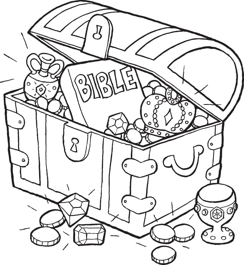Imagem para colorir de Baú do Tesouro #220541 da nossa coleção Objetos, fácil de imprimir Imagem para colorir de Baú do Tesouro #220541 da nossa coleção Objetos, fácil de imprimir