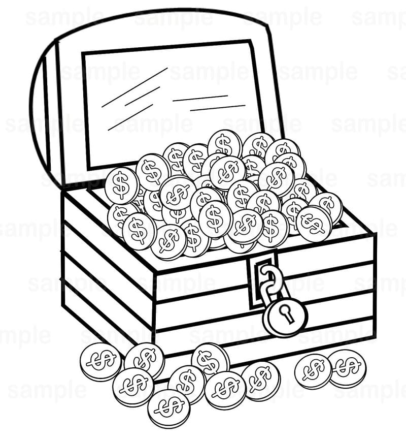 Desenho gratuito Baú do Tesouro #220554 da colecao Objetos para imprimir