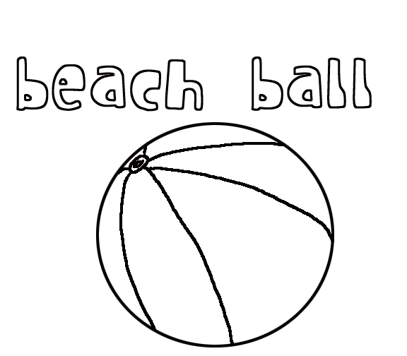 Página para colorir: bola de praia (Objetos) #169180 - Páginas para Colorir Imprimíveis Gratuitamente