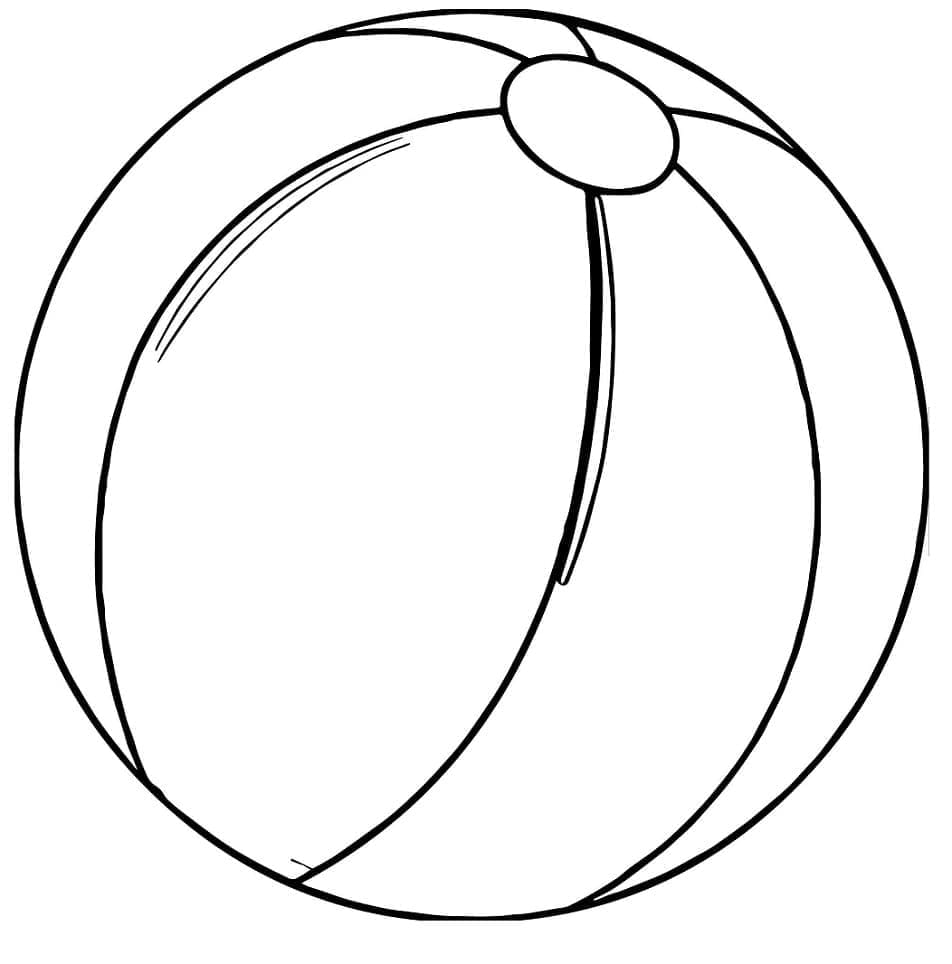 Desenho gratuito Bola de Praia #207067 da colecao Objetos para imprimir