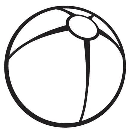 Desenho gratuito Bola de Praia #207076 da colecao Objetos para imprimir
