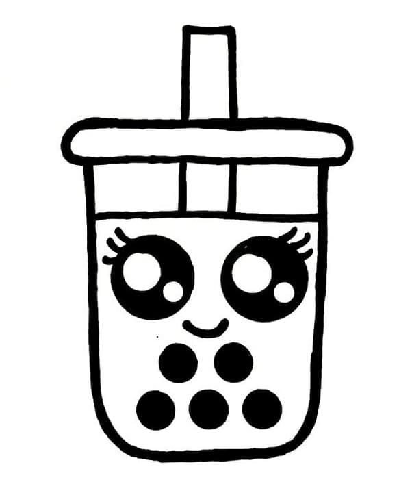 Desenho gratuito Bubble Tea #221538 da colecao Objetos para imprimir