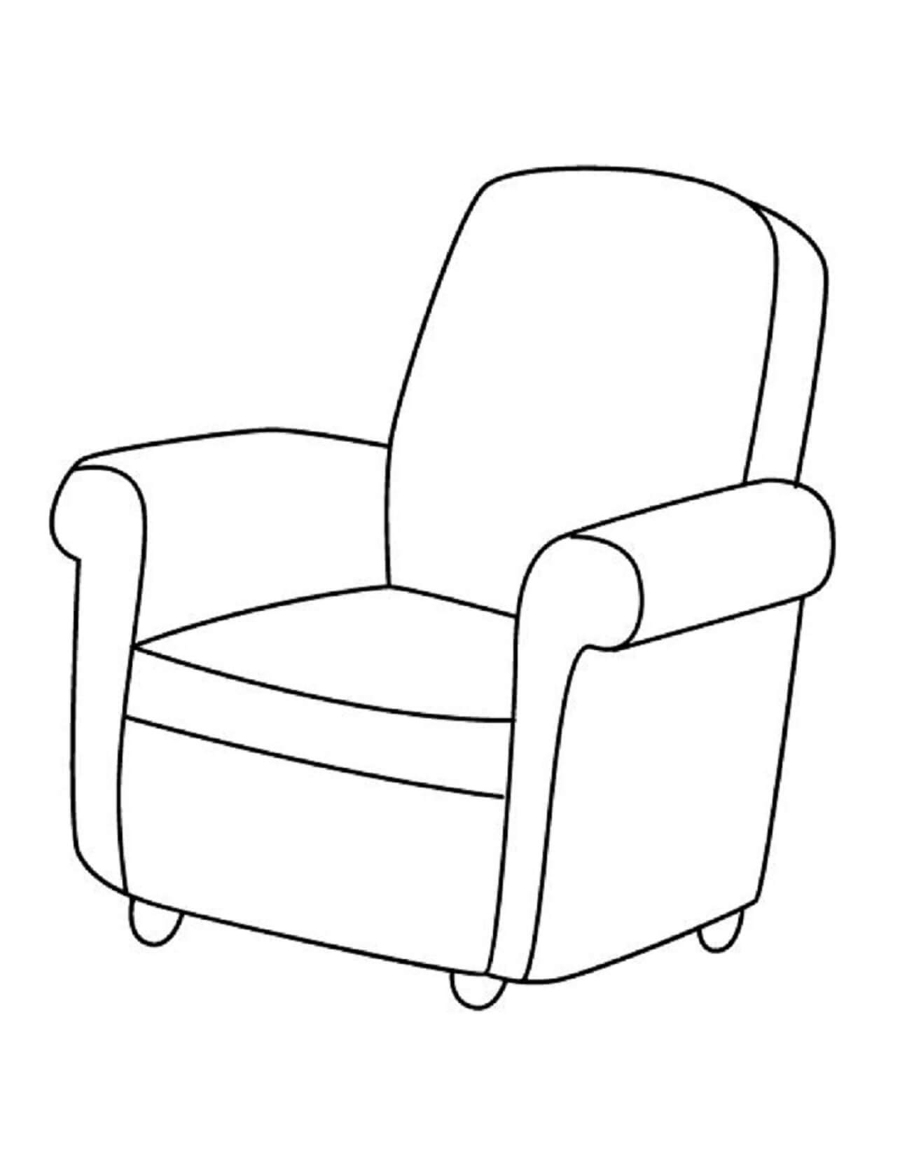 Desenho gratuito Cadeira #180460 da colecao Objetos para imprimir