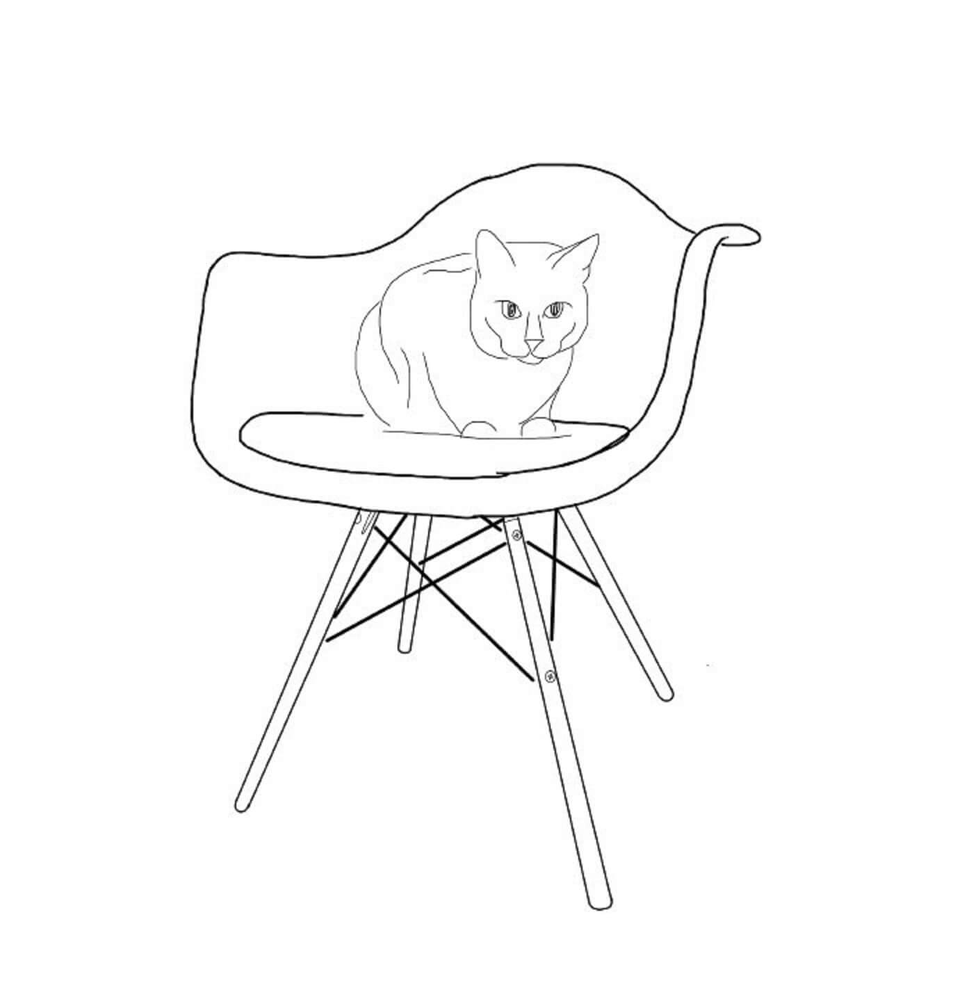 Desenho gratuito Cadeira #180465 da colecao Objetos para imprimir