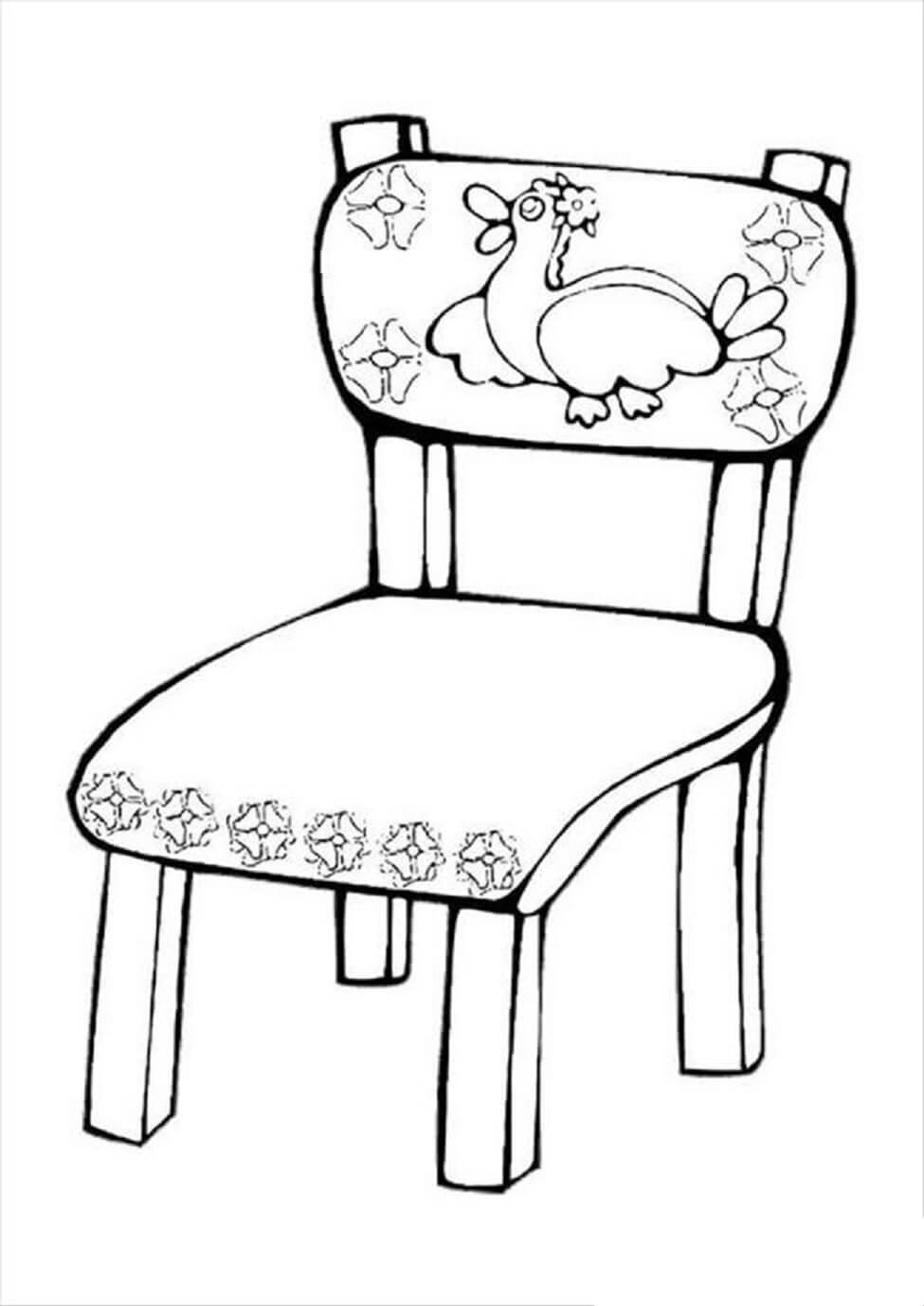Desenho gratuito Cadeira #180469 da colecao Objetos para imprimir