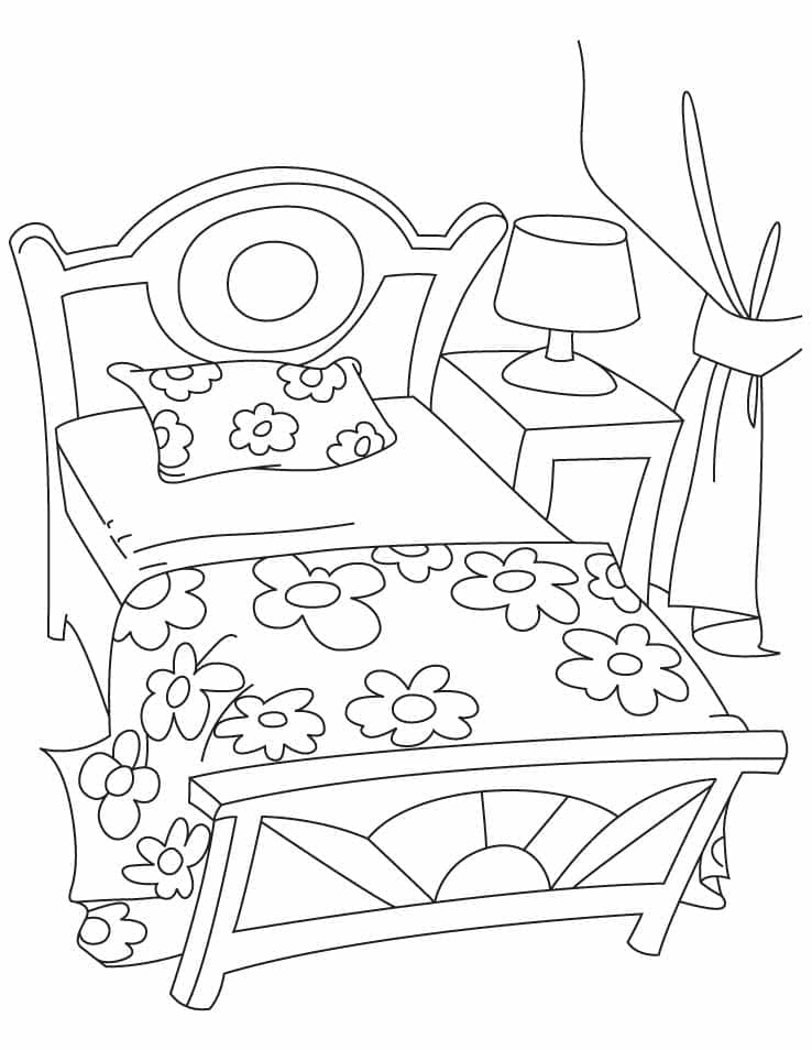 Desenho gratuito Cama #188177 da colecao Objetos para imprimir