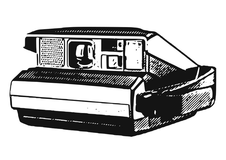 Desenho gratuito Câmera Fotográfica #119906 da colecao Objetos para imprimir