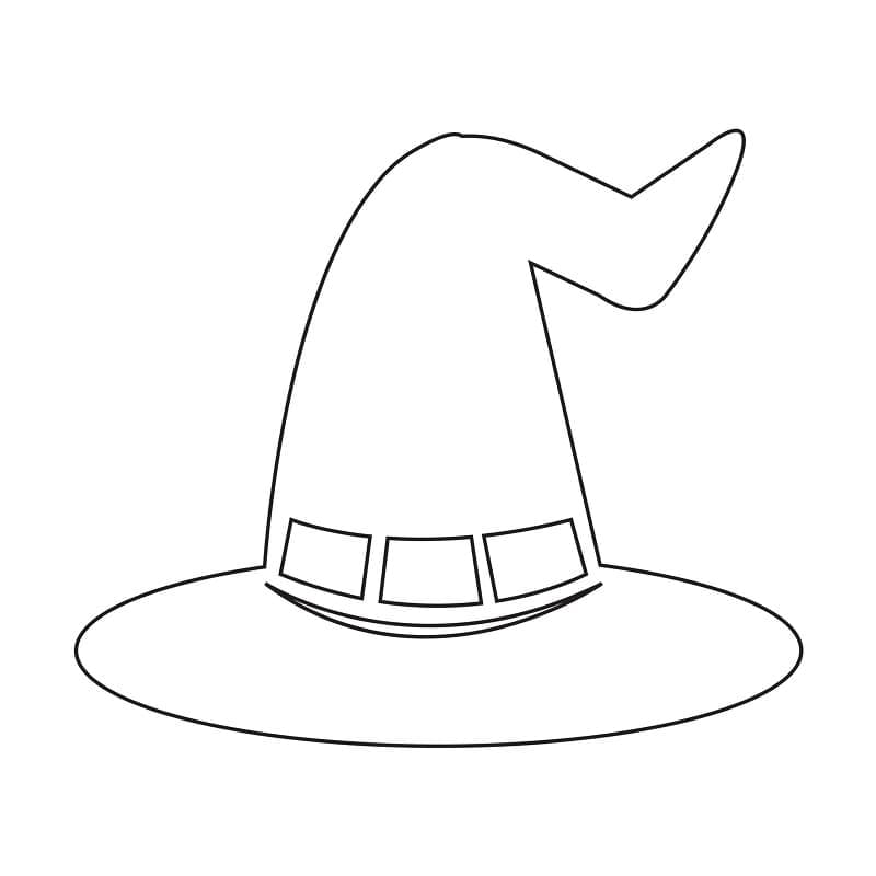 Desenho gratuito Chapéu de Bruxa #203992 da colecao Objetos para imprimir
