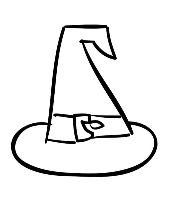 Desenho gratuito Chapéu de Bruxa #204014 da colecao Objetos para imprimir