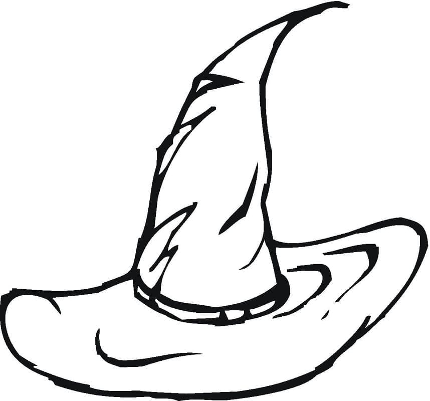 Ilustração de Chapéu de Bruxa #204022 para colorir, parte da coleção Objetos Ilustração de Chapéu de Bruxa #204022 para colorir, parte da coleção Objetos