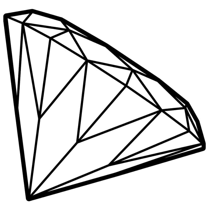 Desenho gratuito Diamante #202836 da colecao Objetos para imprimir