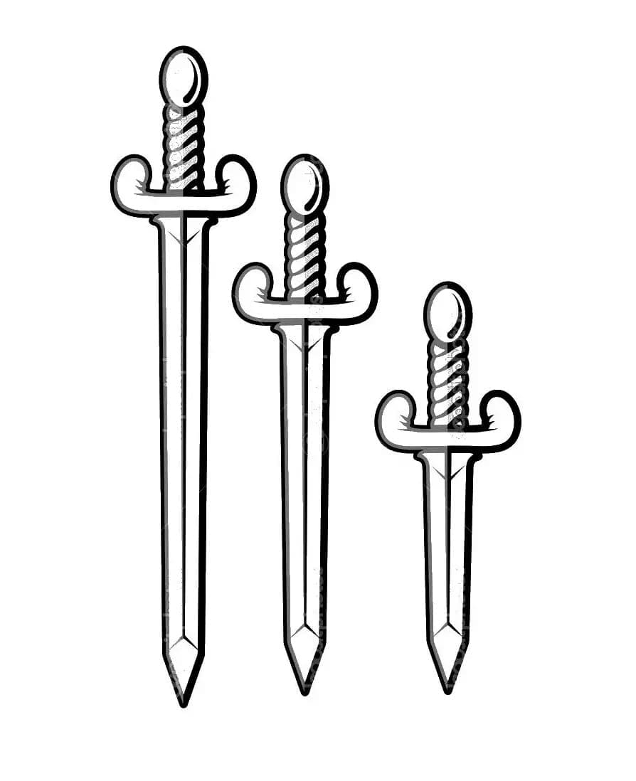 Ilustração de Espada #187206 para colorir, parte da coleção Objetos