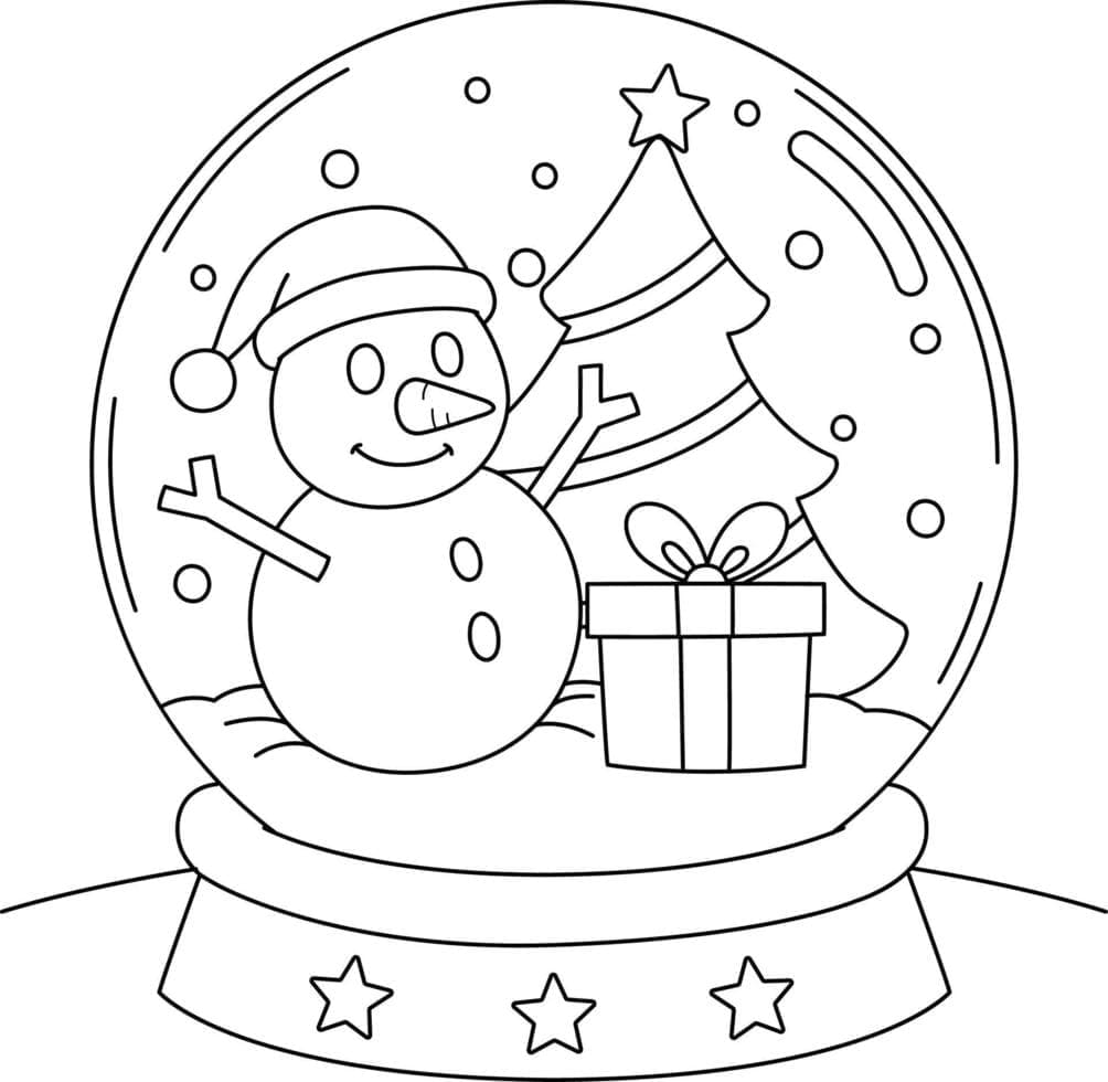 Desenho gratuito Globo de Neve #202618 da colecao Objetos para imprimir