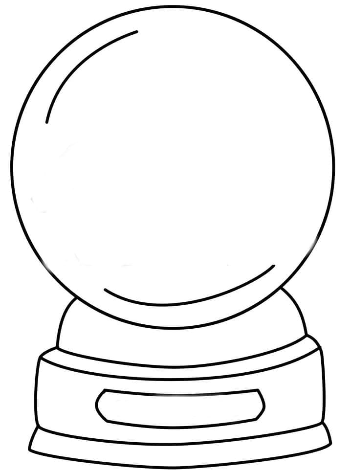 Página para colorir: Globo de Neve (Objetos) #202657 - Páginas para Colorir Imprimíveis Gratuitamente