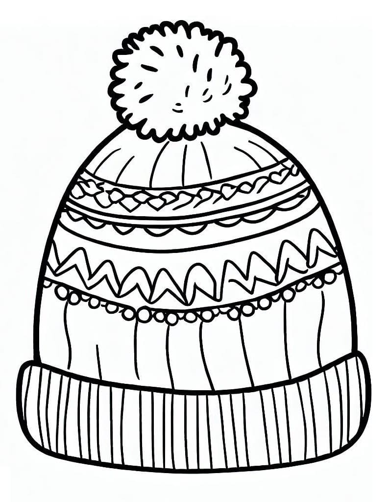 Desenho gratuito Gorro de Inverno #191286 da colecao Objetos para imprimir