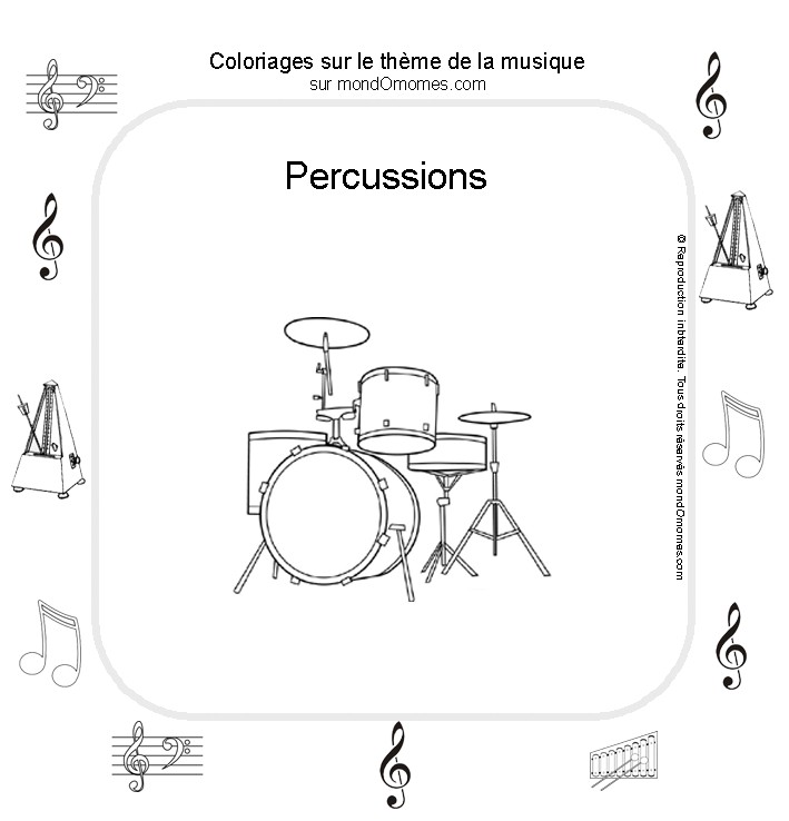 Página para colorir: Instrumentos musicais (Objetos) #167191 - Páginas para Colorir Imprimíveis Gratuitamente