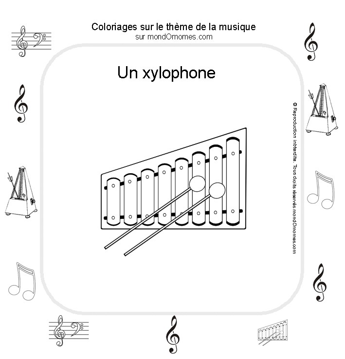 Página para colorir: Instrumentos musicais (Objetos) #167239 - Páginas para Colorir Imprimíveis Gratuitamente