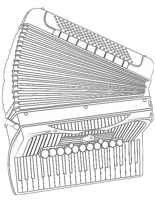 Página para colorir: Instrumentos musicais (Objetos) #167319 - Páginas para Colorir Imprimíveis Gratuitamente