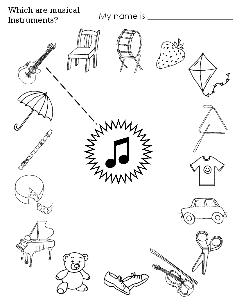 Página para colorir: Instrumentos musicais (Objetos) #167359 - Páginas para Colorir Imprimíveis Gratuitamente