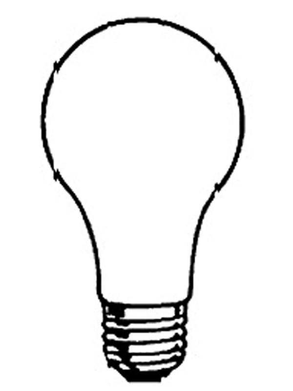 Página para colorir: Lâmpada elétrica (Objetos) #119367 - Páginas para Colorir Imprimíveis Gratuitamente