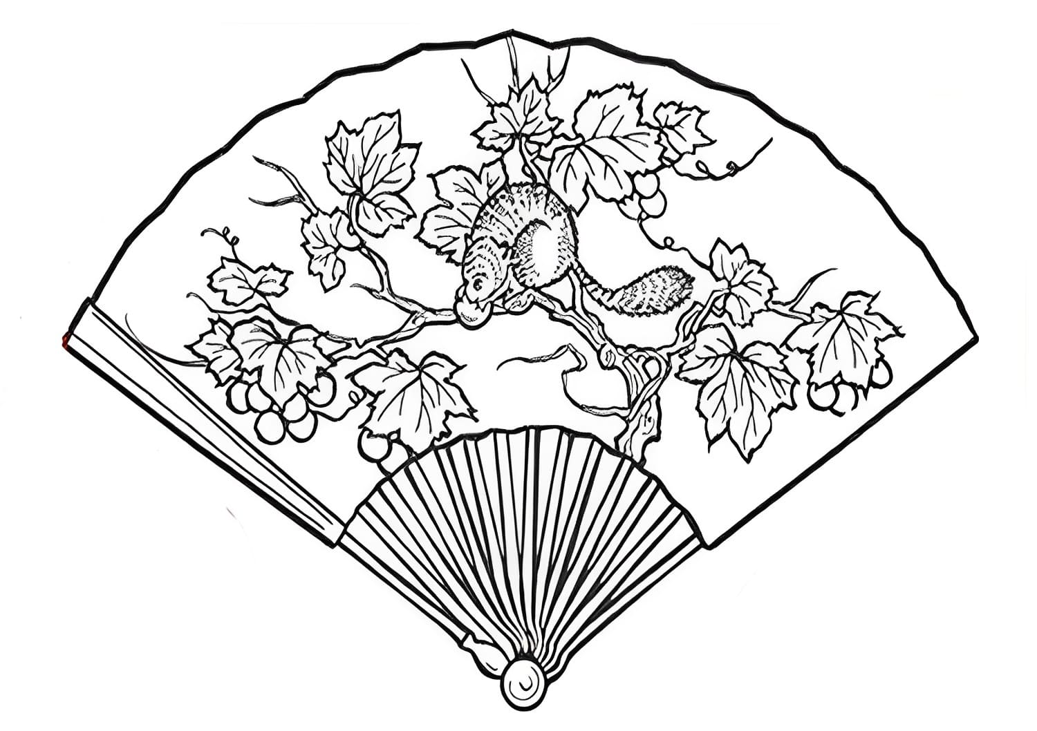Desenho gratuito Leques #191010 da colecao Objetos para imprimir Desenho gratuito Leques #191010 da colecao Objetos para imprimir