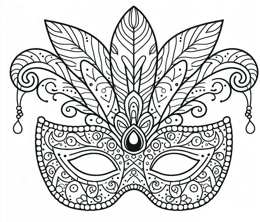 Desenho gratuito Máscara de Carnaval #216551 da colecao Objetos para imprimir