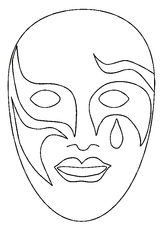 Máscara para Colorir O Quotidiano