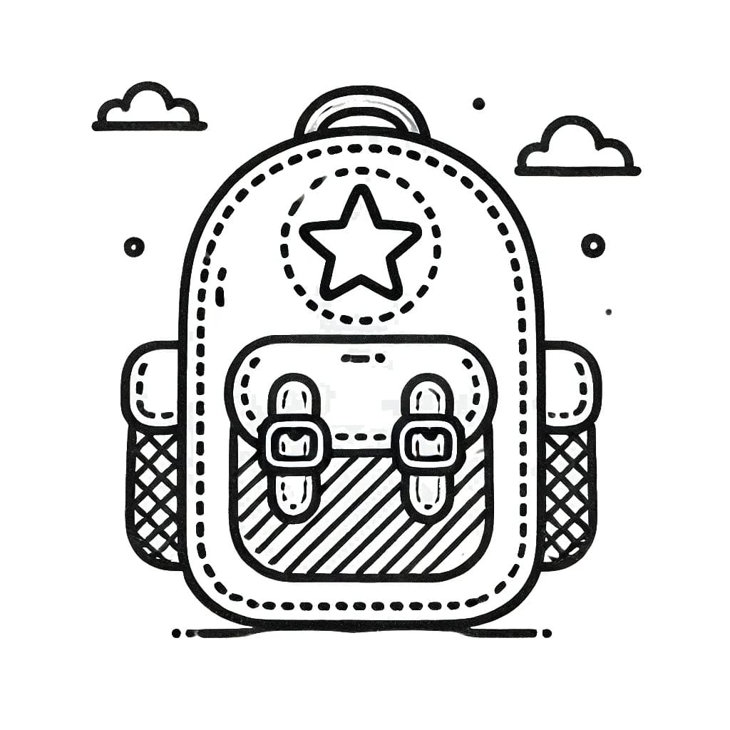 Desenho gratuito Mochila Escolar #220464 da colecao Objetos para imprimir