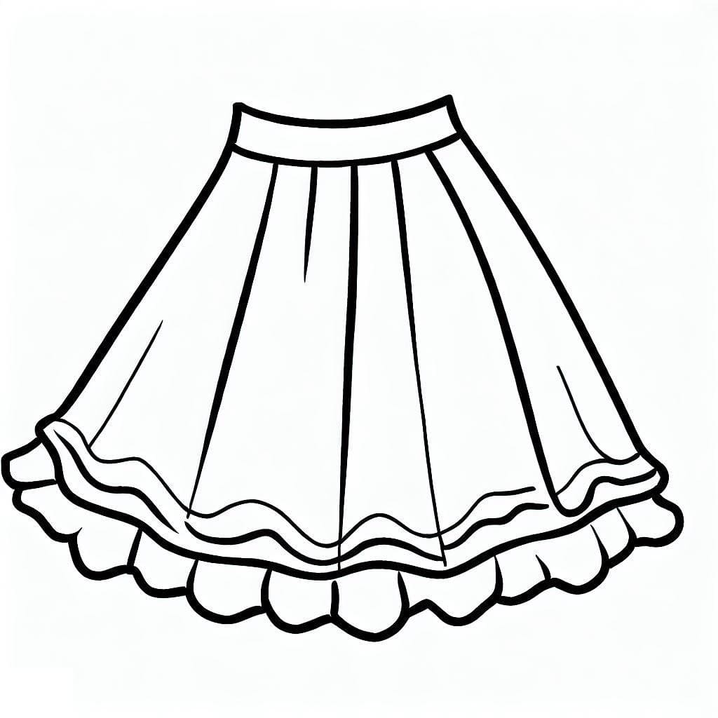 Desenho gratuito Saia #191534 da colecao Objetos para imprimir