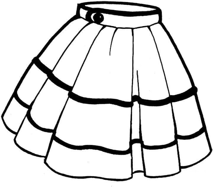 Desenho gratuito Saia #191559 da colecao Objetos para imprimir