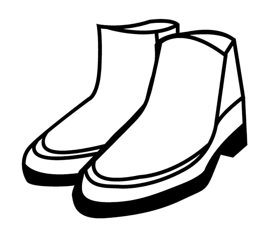 Desenho gratuito Sapato #211607 da colecao Objetos para imprimir