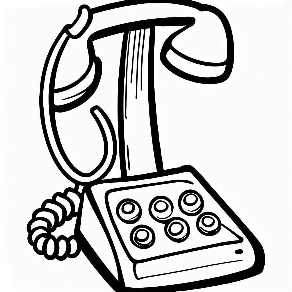Desenho gratuito Telefone #192586 da colecao Objetos para imprimir