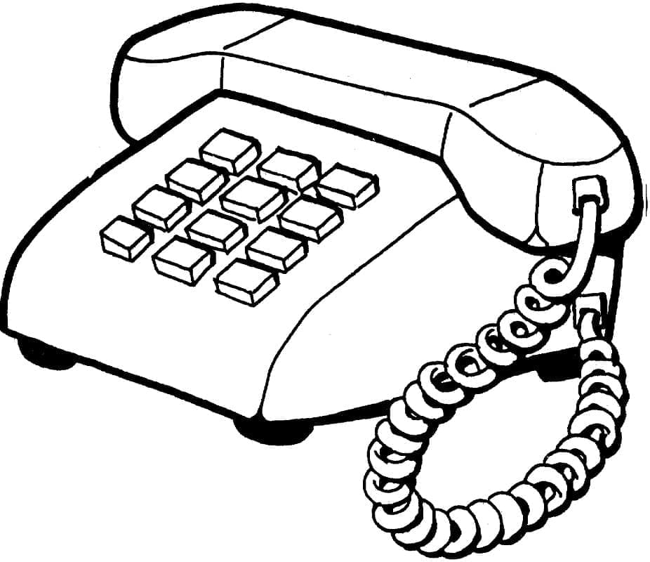 Desenho gratuito Telefone #192600 da colecao Objetos para imprimir