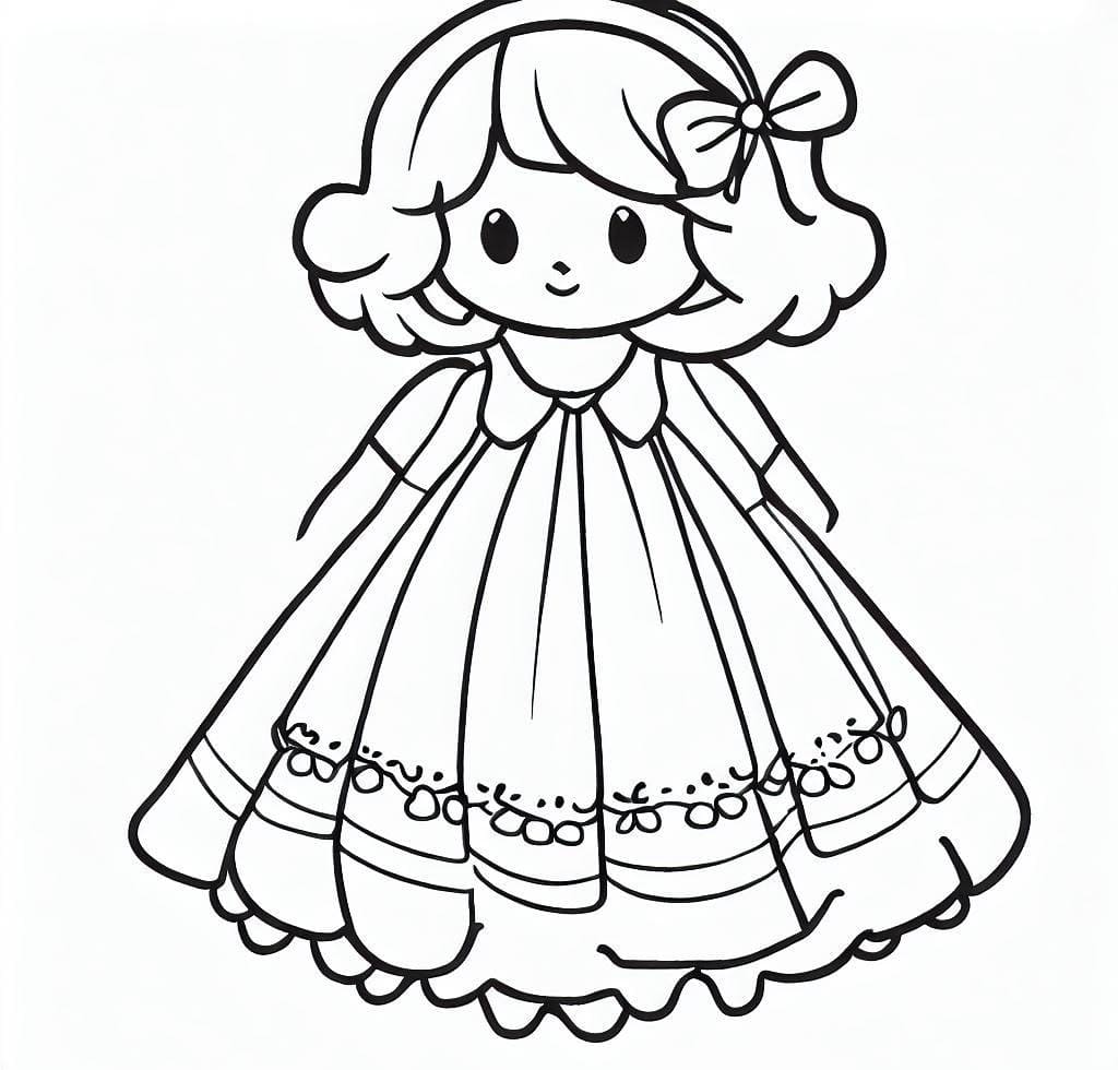 Desenho gratuito Vestido #186181 da colecao Objetos para imprimir