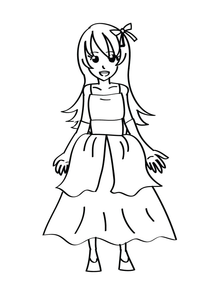 Desenho gratuito Vestido #186201 da colecao Objetos para imprimir