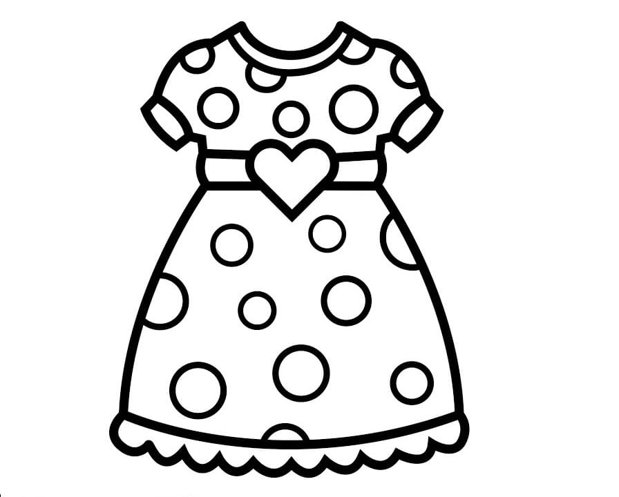 Desenho gratuito Vestido #186202 da colecao Objetos para imprimir