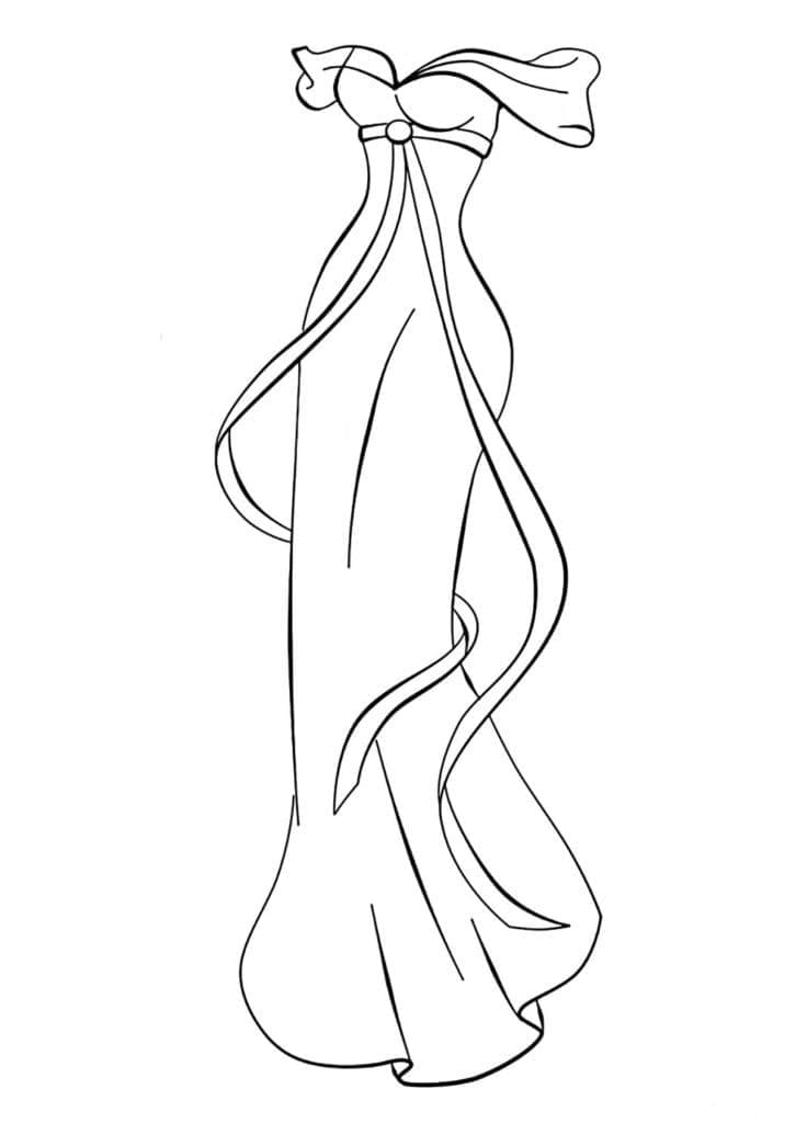 Desenho gratuito Vestido #186205 da colecao Objetos para imprimir