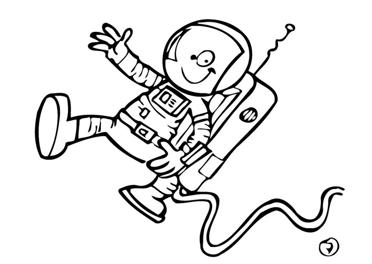 Página para colorir: Astronauta (Ofícios e Profissões) #87600 - Páginas para Colorir Imprimíveis Gratuitamente