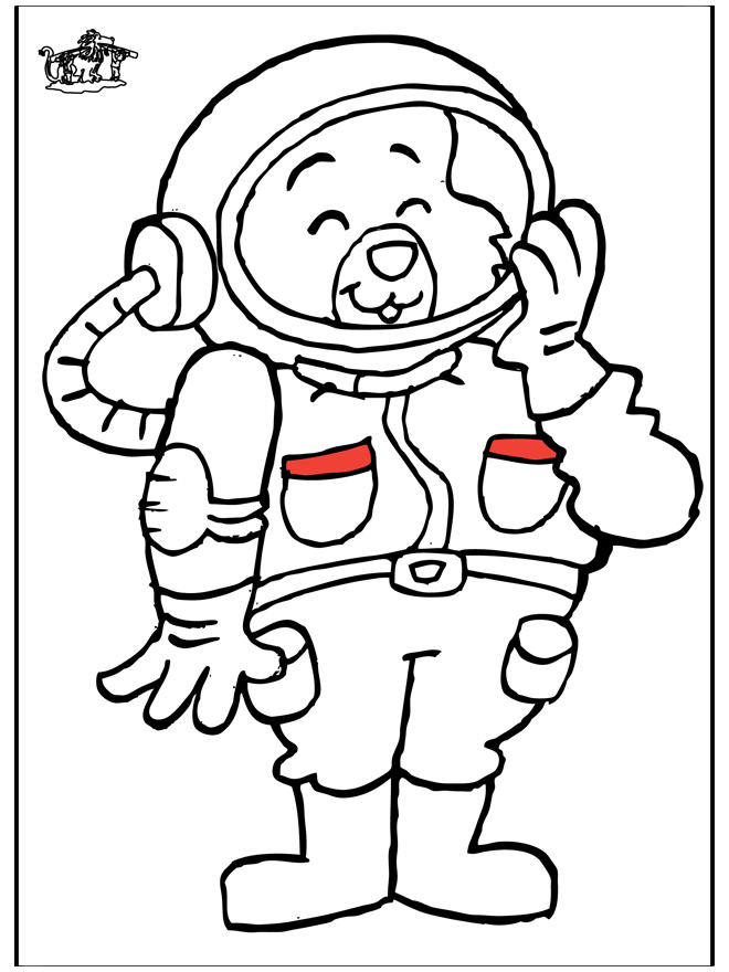 Página para colorir: Astronauta (Ofícios e Profissões) #87603 - Páginas para Colorir Imprimíveis Gratuitamente