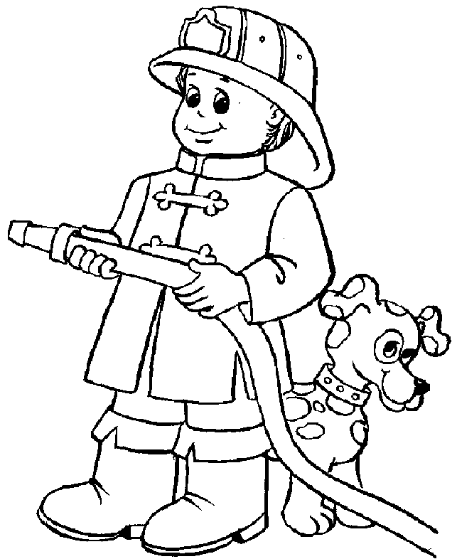 Desenhos para colorir de bombeiros para imprimir - Bombeiros - Just Color  Crianças : Páginas para colorir para crianças