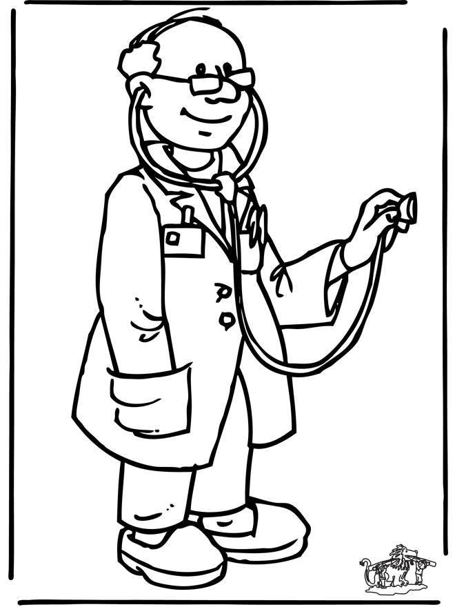 Desenho Para Colorir médico - Imagens Grátis Para Imprimir - img 17659