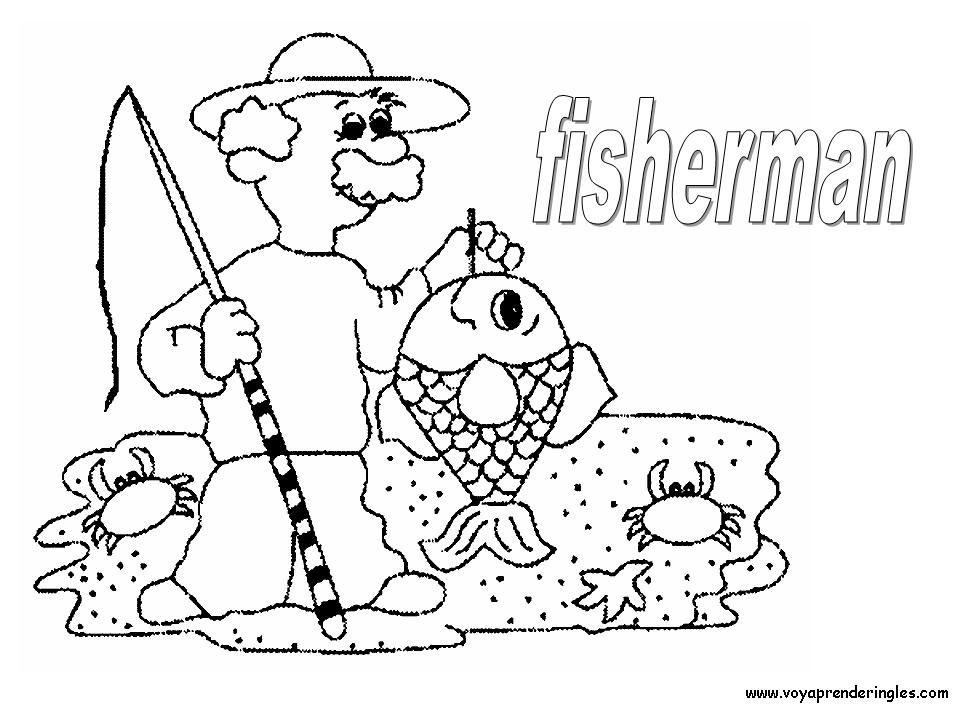 Página para colorir: Pescador (Ofícios e Profissões) #104044 - Páginas para Colorir Imprimíveis Gratuitamente