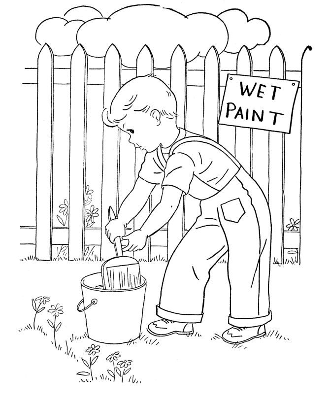 Página para colorir: Pintor (Ofícios e Profissões) #104394 - Páginas para Colorir Imprimíveis Gratuitamente