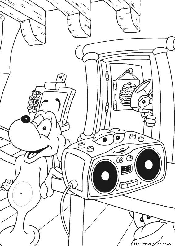 Desenho gratuito Adiboo #23658 da colecao Personagens de Desenhos Animados para imprimir