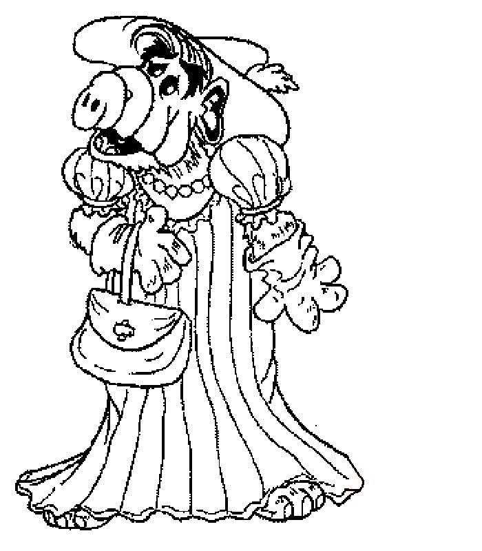 Ilustração de ALF #33679 para colorir, parte da coleção Personagens de Desenhos Animados
