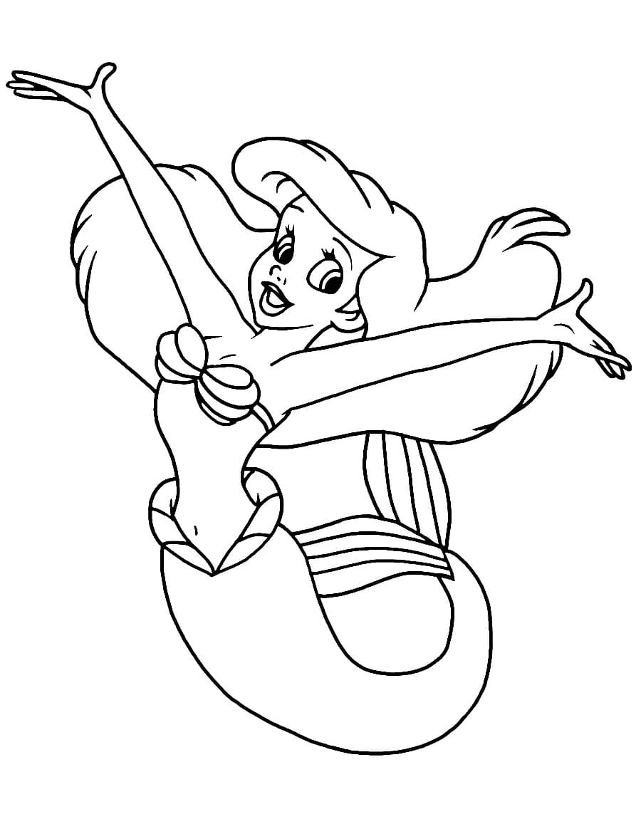 Desenho gratuito Ariel #178422 da colecao Personagens de Desenhos Animados para imprimir