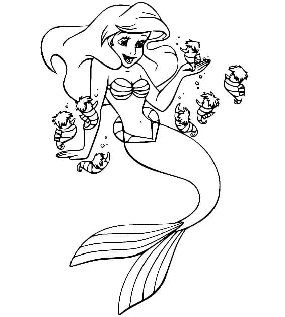 Desenho gratuito Ariel #178426 da colecao Personagens de Desenhos Animados para imprimir