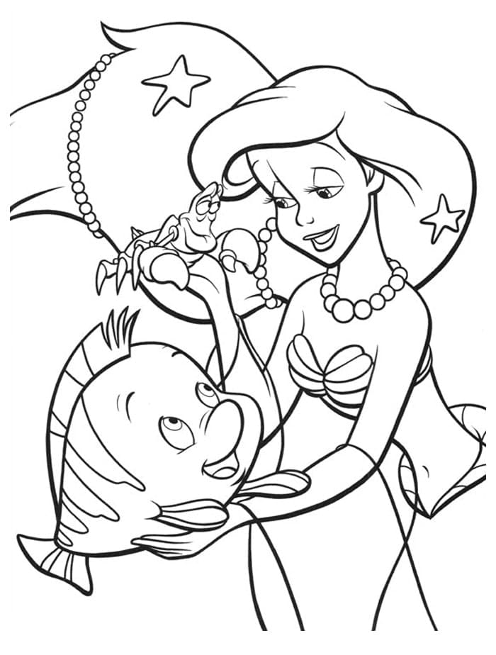 Desenho gratuito Ariel #178434 da colecao Personagens de Desenhos Animados para imprimir