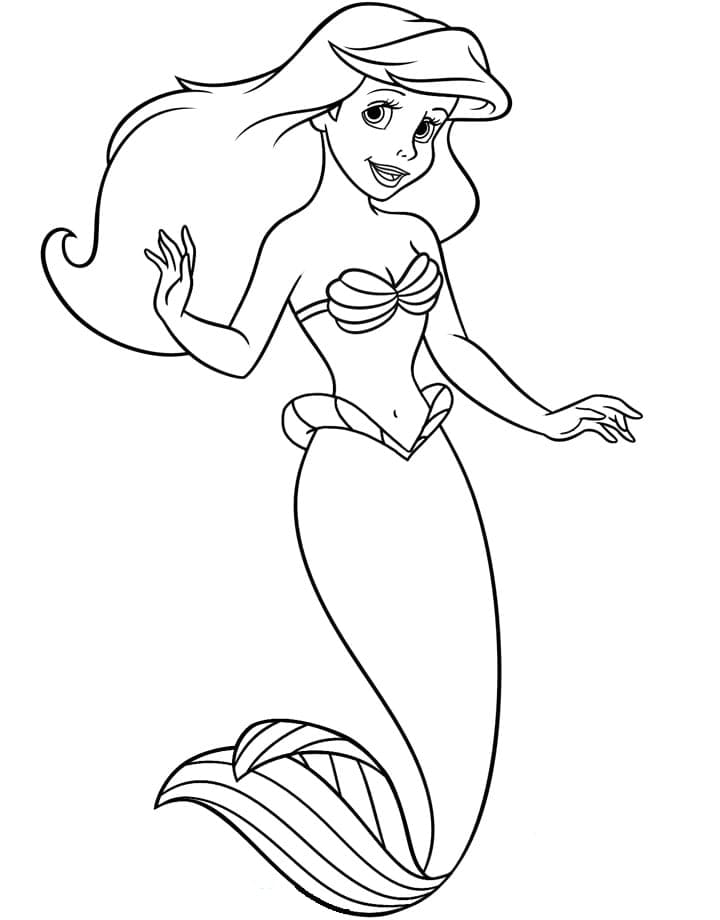 Desenho gratuito Ariel #178443 da colecao Personagens de Desenhos Animados para imprimir