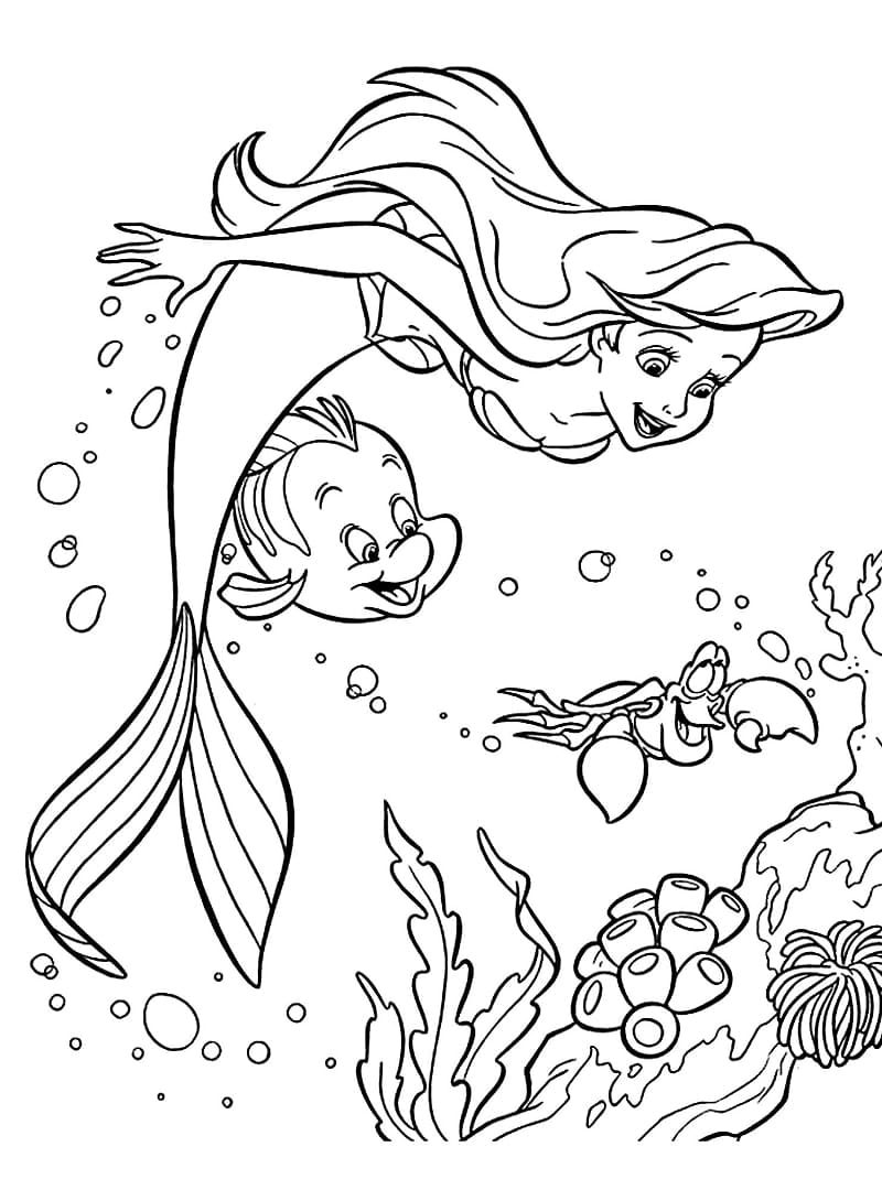 Desenho gratuito Ariel #178446 da colecao Personagens de Desenhos Animados para imprimir